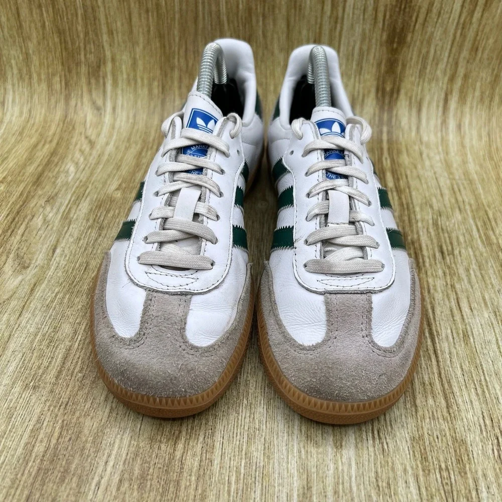 Adidas Samba OG Sneakers Kid's Size 3Y White Green Gum Low Top IE1334